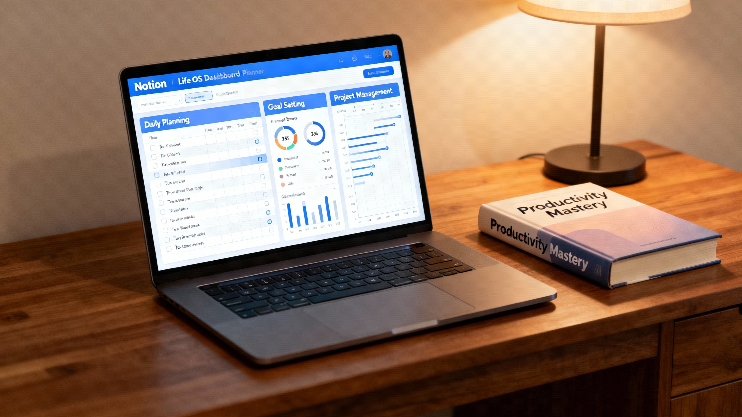 Notion Productivity Planner & Dashboard Templates - Ultimate Life OS